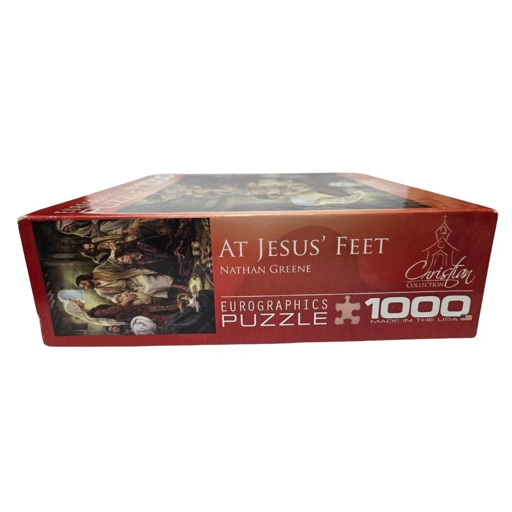 Eurographics At JESUS' Feet 1000 Piece Jigsaw Puzzle Religious Biblical